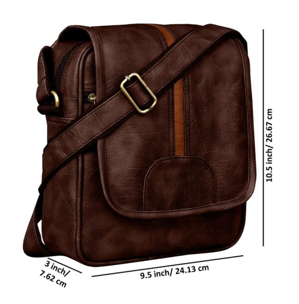 RSL 2 – Premium Faux Leather Crossbody Bag (Black) - Image 2
