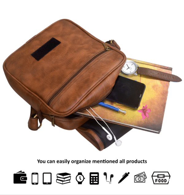RSL 2 – Premium Faux Leather Crossbody Bag (Black) - Image 4