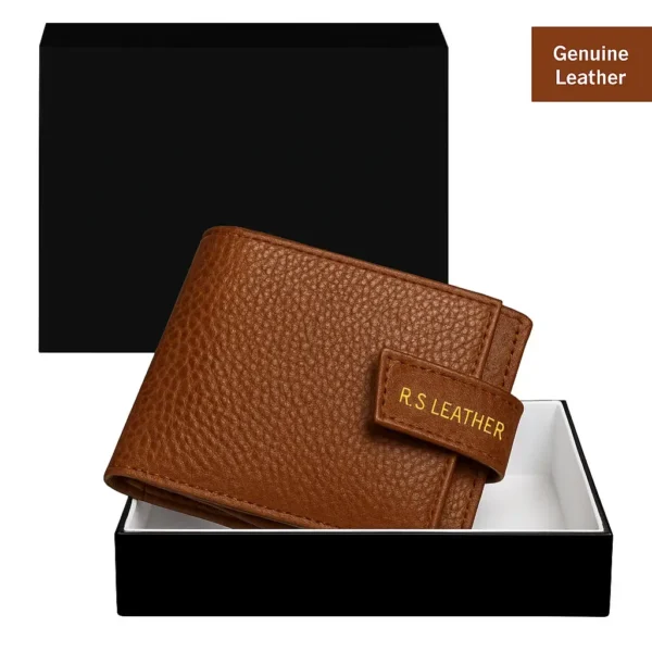 Classic Bi-Fold Genuine Leather Wallet for Men (RWL 504)