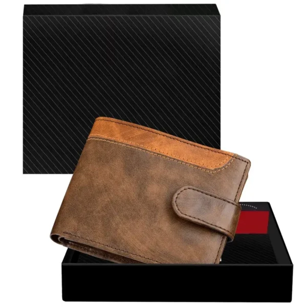 Classic Bi-Fold Genuine Leather Wallet for Men (RWL 44)